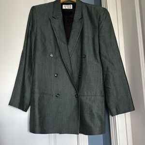Morning Day double breasted suit. Blazer and skirt